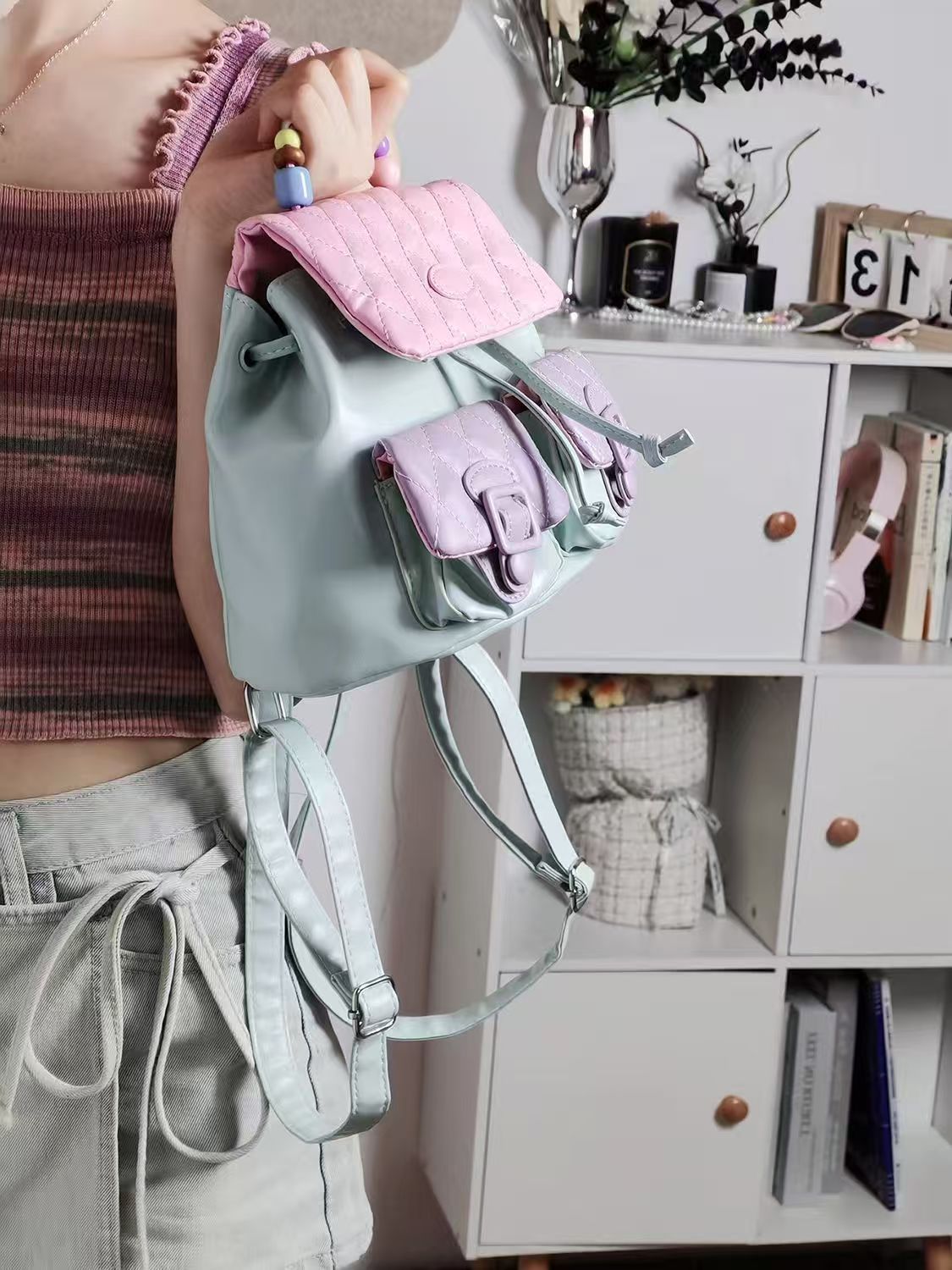 JIAERDI Sweet Cute Y2k Mochila - Leather Backpack Vintage recensie en prijs