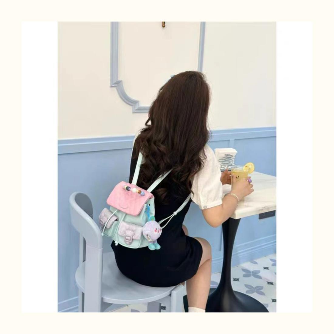 JIAERDI Sweet Cute Y2k Mochila - Leather Backpack Vintage recensie en prijs