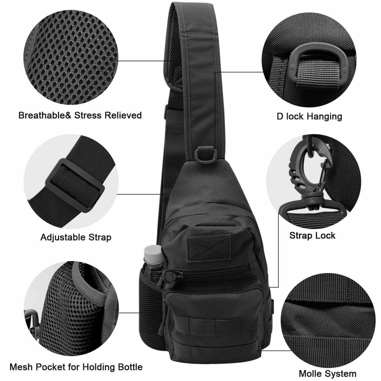 Tactical Sling Crossbody Backp - Sling Backpack Shoulder recensie en prijs